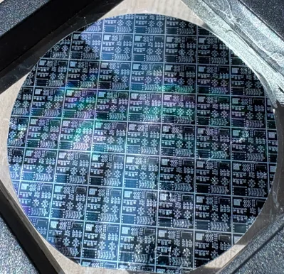 2-inch wafer with various devices